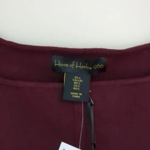 NWT house of Harlow 1960 size large purple knit crop top - Picture 2 of 3